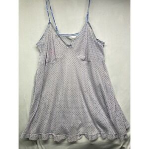Sensual CACIQUE Sheer Polka-dot Womens Nightgown - Stretch Nylon  Plus Sz 18/20